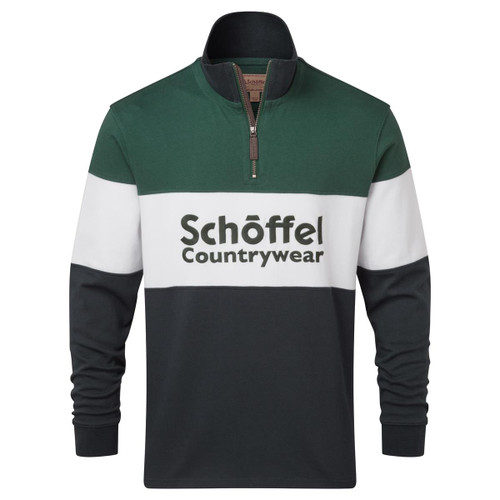 Navy Schoffel Exeter Heritage 1/4 Zip Unisex