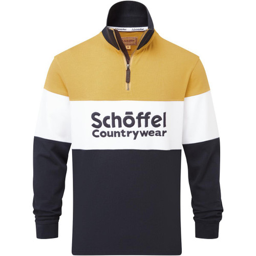 Mustard Schoffel Exeter Heritage 1/4 Zip Unisex