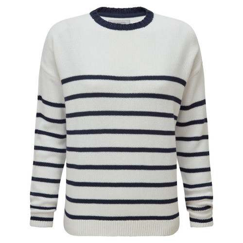 Soft White/Navy Schoffel Womens Lee Bay Jumper