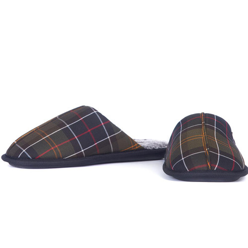 Classic Tartan Barbour Mens Young Slippers