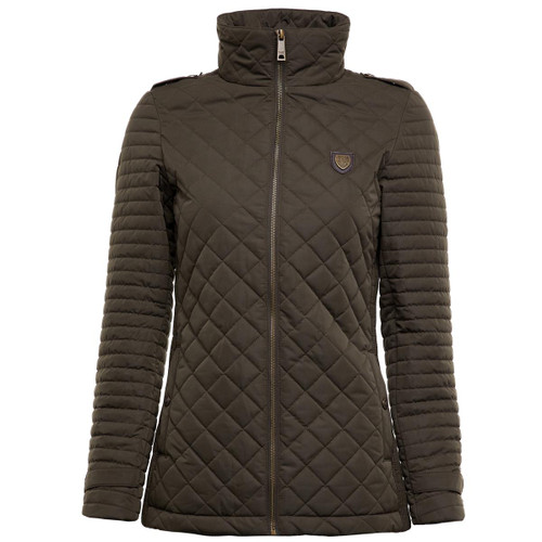 Khaki Holland Cooper Womens Juliana Quilted Jacket