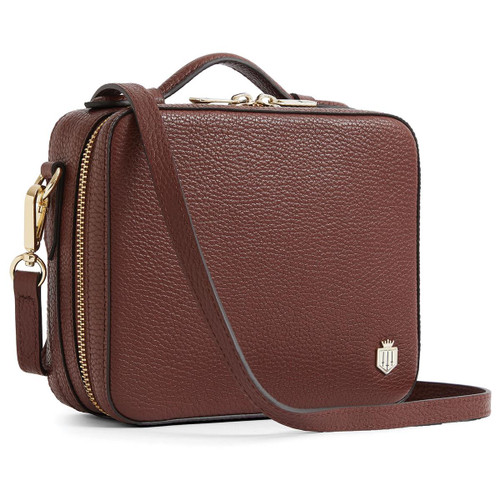 Burgundy Leather Fairfax & Favor Buckingham Cross Body Bag