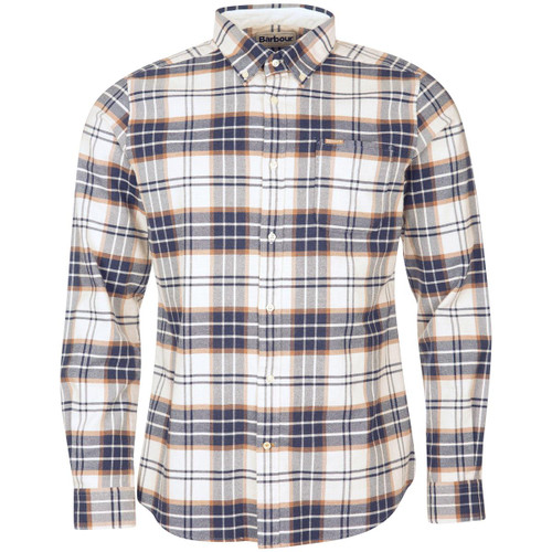 Ecru Barbour Mens Portdown Tailored Shirt