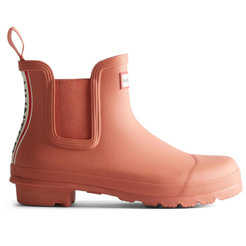 Red Hunter Womens Original Chelsea Tri Colour Logo Boots Red Hunter Womens Original Chelsea Tri Colour Logo Boots