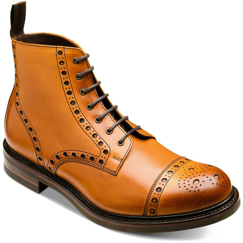 Tan Loake Mens Loxley Brogue Boots