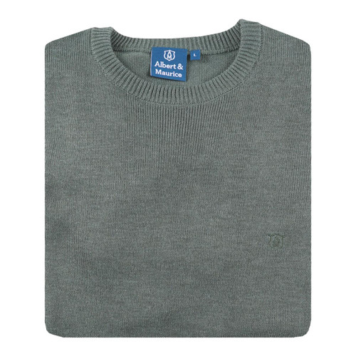 Loden Albert and Maurice Mens Bosbury Seawool Crew Neck Jumper