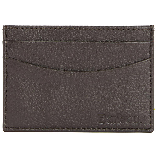 Dark Brown Barbour Amble Leather Card Holder