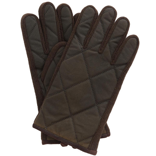 Olive/Brown Barbour Mens Winterdale Gloves