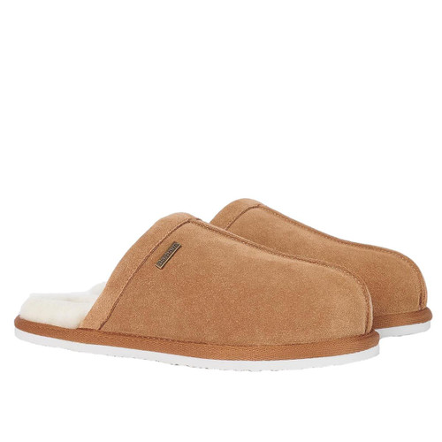 Barbour Mens Leck Slippers Camel