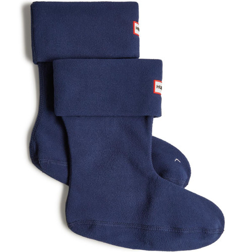 Navy Hunter Recycled Fleece Short Boot Sock