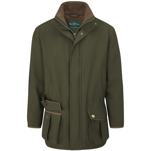 Olive Alan Paine Mens Stancombe Waterproof Coat