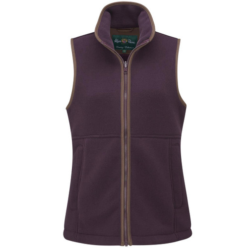 Merlot Alan Paine Womens Aylsham Fleece Waistcoat