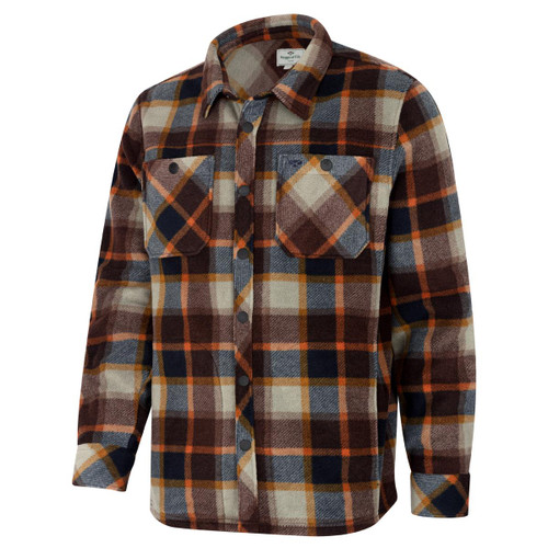 Hoggs Of Fife Brucefield Fleece Shacket Front Hoggs Of Fife Brucefield Fleece Shacket Front