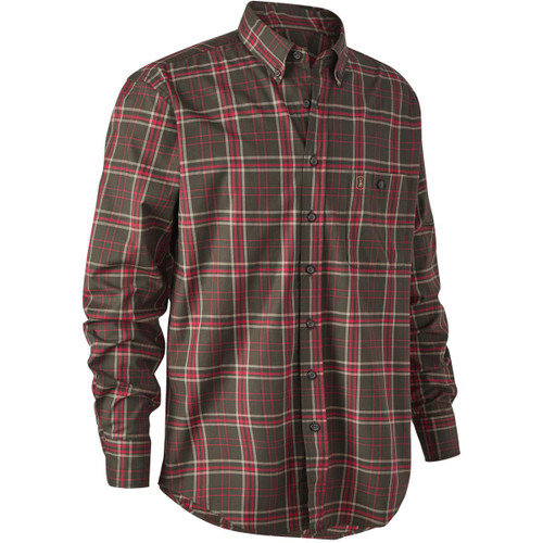 Green Check Deerhunter Mens Eli Shirt Green Check Deerhunter Mens Eli Shirt