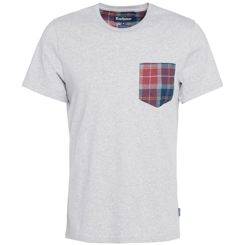 Light Grey Marl Barbour Goole Pocket Tee Light Grey Marl Barbour Goole Pocket Tee