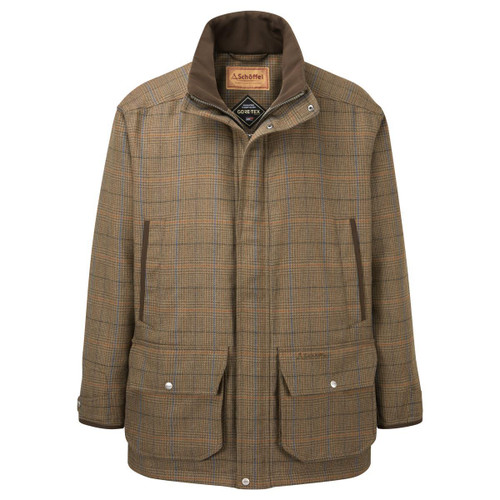 Arran Tweed Schoffel Ptarmigan Tweed Classic Coat Mens