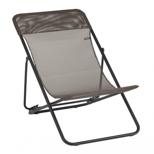 Graphite Lafuma Maxi Transat Batyline ISO Deck Chair