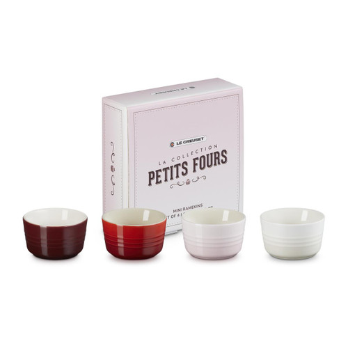  Le Creuset Petits Fours Set of Four Mini Ramekins