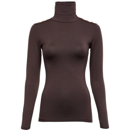 Coffee Holland Cooper Womens Essential Roll Neck Top