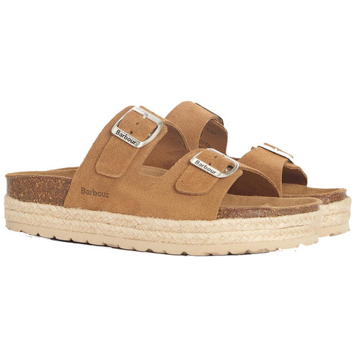 Tan Suede Barbour Womens Sandgate Sandal