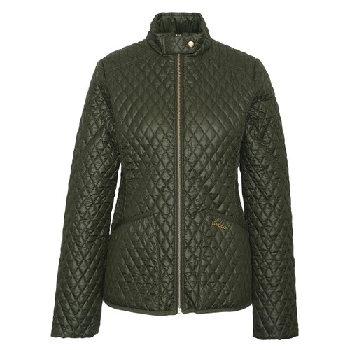 Olive Barbour Womens Swallow Quilt Jacket