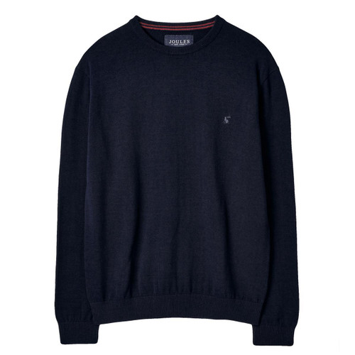 French Navy Marl Joules Mens Jarvis Crew Neck Jumper