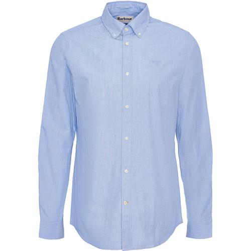 Sky Barbour Mens Crest Poplin Tailored Shirt