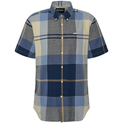 River Birch Barbour Mens Douglas Short Sleeve Regular Fit Shirt
