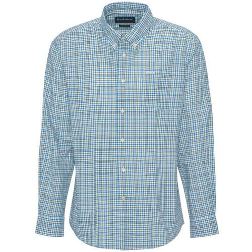 Brook Blue Barbour Mens Durand Regular Fit Shirt