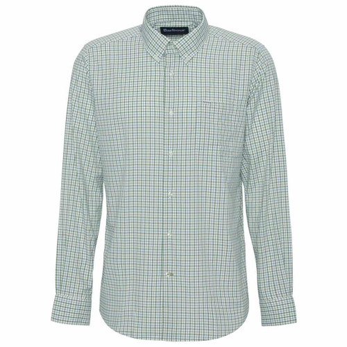 Light Olive Barbour Mens Teesdale Performance Shirt