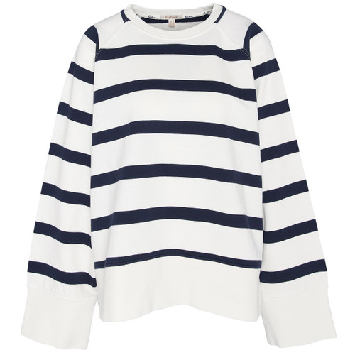 Cloud/Navy Barbour Womens Longfield Sweatshirt Cloud/Navy Barbour Womens Longfield Sweatshirt