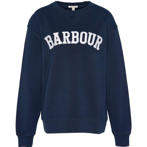 Navy/Cloud Barbour Womens Northumberland Sweatshirt