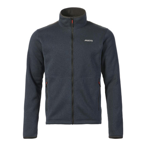 Navy Musto Mens Knitted Fleece