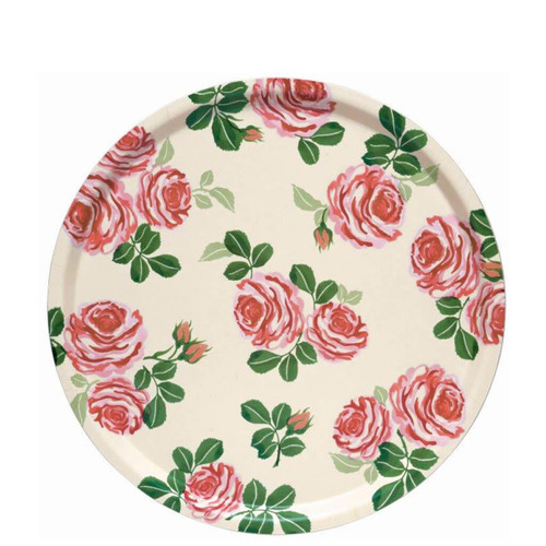 Emma Bridgewater Pink Roses Round Birch Tray