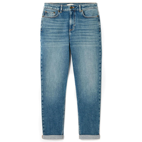 Mid Indigo Joules Womens Slim Straight Cut Jeans
