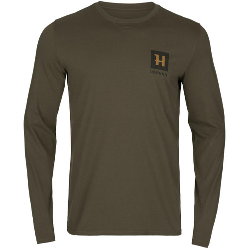 Willow Green Harkila Mens Gorm Long Sleeve T-Shirt