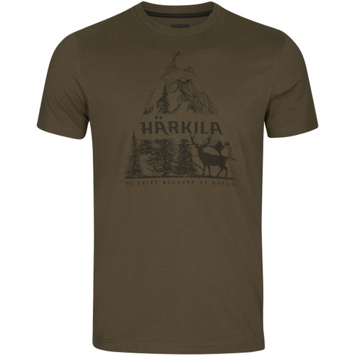 Willow Green Harkila Mens Nature T-Shirt