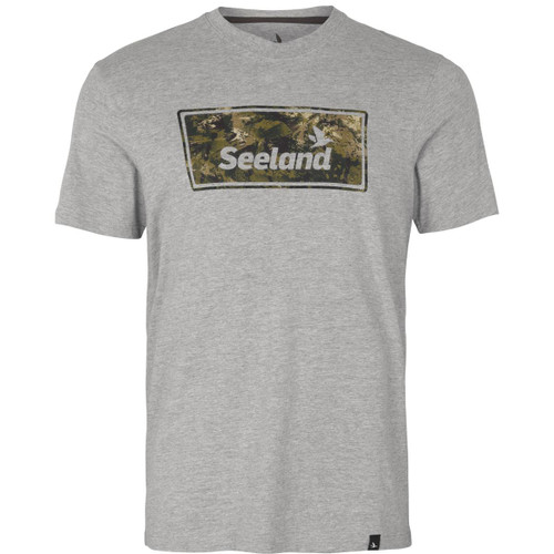 Dark Grey Melange Seeland Mens Falcon T-Shirt