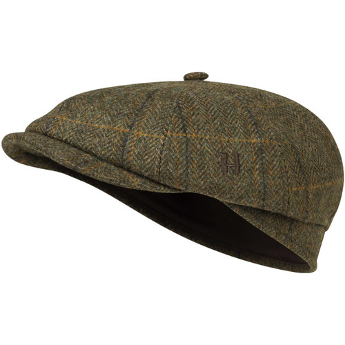 Forest Green Harkila Mens Kenmore Baker Boy Cap