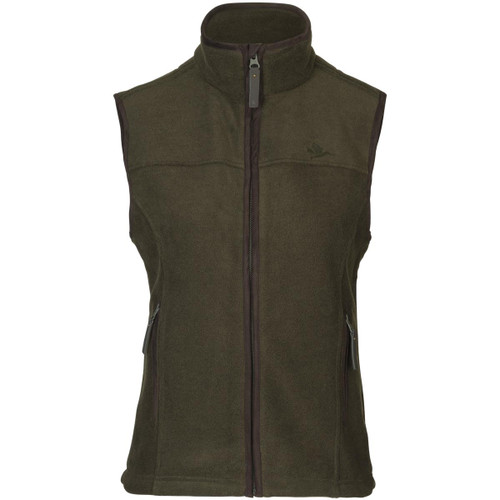 Pine Green Melange Seeland Womens Woodcock Ivy Fleece Waistcoat