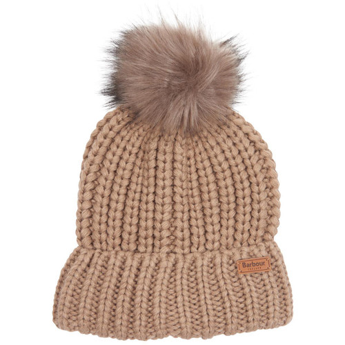 Mink Barbour Womens Saltburn Beanie Mink Barbour Womens Saltburn Beanie