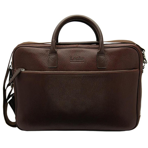 Brown Grain Leather Loake Westminster Briefcase
