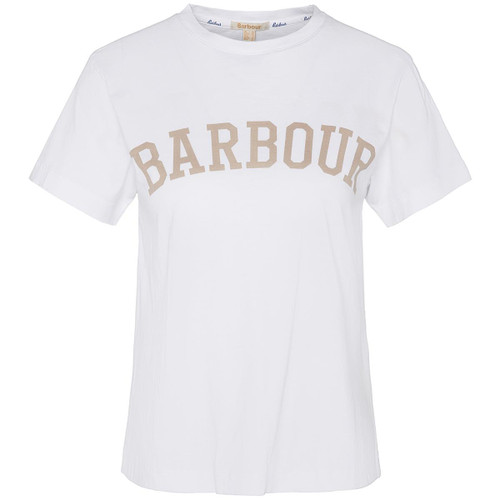 White Barbour Womens Ella T-Shirt