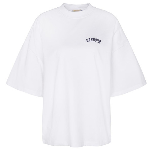 White Barbour Womens Joanne Top