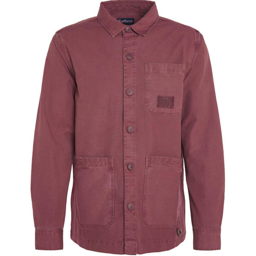 Desert Clay Barbour Mens Dewsbury Garment Dyed Overshirt