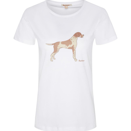 White Barbour Womens Ellewood T-Shirt