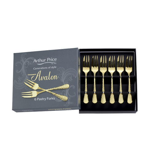 Arthur Price Champagne Avalon Set of 6 Pastry Forks