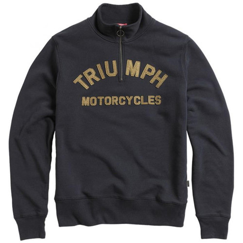 black  Triumph Mens Ribble Half Zip