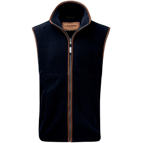 Navy Schoffel Oakham Fleece Gilet