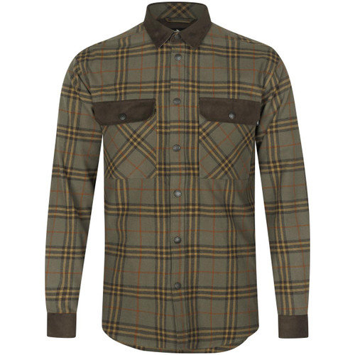 Grape Leaf/Terracotta Check Seeland Mens Banff Shirt